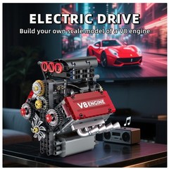 V8 Model Engine Kit – DIY Building Set for Kids & Adults