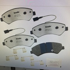 Bendix Fleet Metlok MKD1540FM Semi-Metallic Front Brake Pads for Fiat Ducato