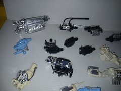 Monogram Revell Junkyard Built Parts Lot 1/24 1/25 Plastic Motors
