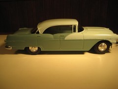 1956 Pontiac Star Chief Dealer Promo Med Blue/Lt Blue w/ Box 1/25th Scale