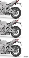 MENG MT-008 1/9 Kawasaki NINJA ZX-10RR Motorcycle Model Kit—Special Edition