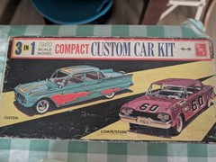 AMT 3 In 1 Compact Custom Car Kit 1960 Comet. OPENED AND UNBUILT READ DESC.