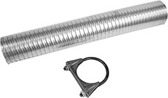36326 Universal Universal Exhaust Flex Pipe 2.5″ Inlet (ID) 2.5″ Outlet (ID)