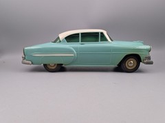 1954 CHEVROLET 2 DOOR BELAIR 1/25 scale – PROMO / BANK–TURQUOISE / INDIA IVORY