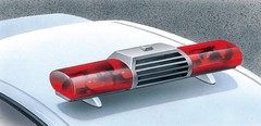 Aoshima 1/24 POLICE LIGHT BAR Set Parts B #05975
