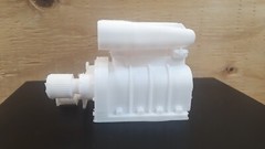 Supercharger Blower V8 Rc Car model engine 3D printed 1:6 scale