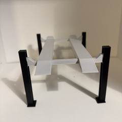 4 post model car lift 1:24 1:25 scale KIT Diorama In Black And Gray!! Paintable