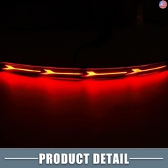 Rear Bumper Reflector Fog Brake Tail Turn Signal Light Red Yellow LED for