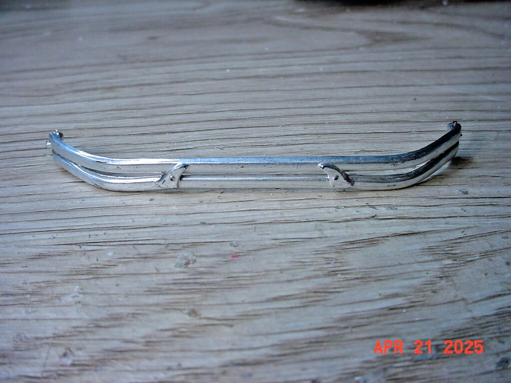 Vintage 30’s 40’s Chrome Front Bumper 1/25 fb422.