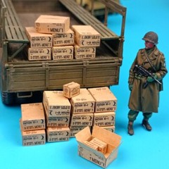 Diorama 1/35 Military Food Supply Carton Model Armour Tank Scene Model Accessory