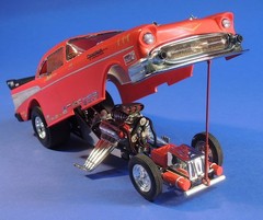 Atlantis 1/24 Tom Mongoose McEwen 1957 Chevy Funny Car Plastic Model Kit H7172