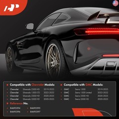 A-Premium 4-PC Rear Inner & Outer Parking Assist Sensor Retainer Bezels