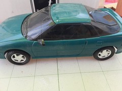 AMT E R T L 1991 Geo Storm GSI Teal Blue Metallic Plastic Front Window Crack