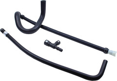 Engine HAVC Heater Hose Assembly W/Connector Kit for Chevy Tahoe Suburban Silver