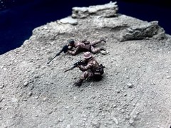 1/35 Scale Military Diorama Base Terrain Display Model Soldiers Figures Diecast