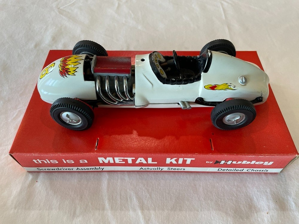 Hubley 852K Indy Car – RARE Factory Built Store Display – w/ base & shipping box