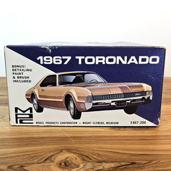 Vintage MPC 1/25 1967 Toronado Oldsmobile Model, Bagged UNUSED COMPLETE