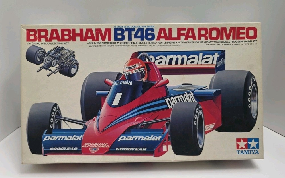 Tamiya Brabham BT 46 Alfa Romeo Model Kit #20007-1500 1:20 1/20 OPEN BOX