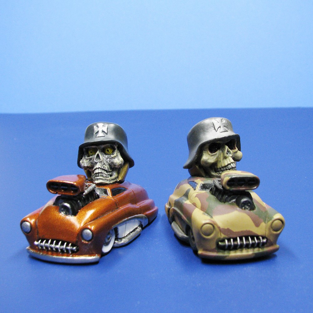 Jimmy Flintstone Lil Shitzz resin Surfer Numbskull aboard a ’49 Merc LS8