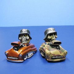 Jimmy Flintstone Lil Shitzz resin Surfer Numbskull aboard a ’49 Merc LS8
