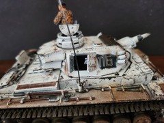 1/35 Built Dragon German Panzer III Ausf N Tank Winter WWII w/commander fig