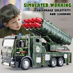 HAPYAD Army Toys for Boys Age 4-7, Military Vehicle 11.5 x 3 x 6 inches