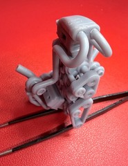 Triple Supercharged/ dual Turbo engine easy build