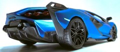 Lamborghini 1:18Race Car12Custom Built Concept Metal Body Model Carousel BLUE 24