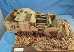 1/35 scale Award winning, U.S. M9 ACE Armored Combat Excavator from TAKOM kit.