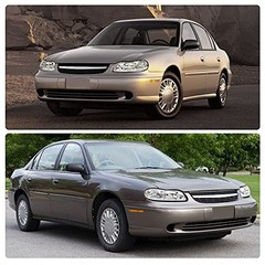 Headlights Assembly Compatible with Chevy Chrome Housing Fit 1997-2003 Malibu