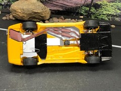 Pre-built AS-IS Unbranded Plastic Model Kit MERCEDES-BENZ AMG PROMARKT Yellow