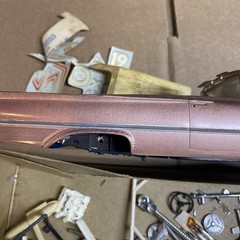 Vintage Rare AMT 1961 Ford Convertible 3 In 1 Kit #149 Started Rebuilder