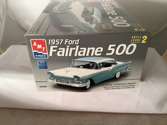 AMT 1957 Ford fairlane 500 Open Box Parts In Sealed Plastic Bags 1/25 Model Kit