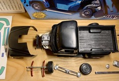 ‘53 Ford Pickup Street Racer Flip Nose 1/25 Model Kit Partially Built AMT ERTL