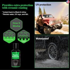 NADAMOO Plastic Restorer, Highly Concentrated Ceramic Coating for Cars, Back to