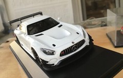 1/43 MINICHAMPS Mercedes AMG GT3, met.white , 1/402 PCs ,2017 mint+++!