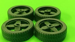 1/24 1984 Porsche 911 Carrera 3.2 Coupe Fuchs Rims Wheels Rubber Tire Staggered