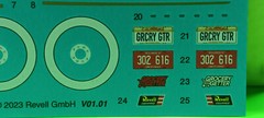 57 1957 Ford Del Rio Ranch Wagon 1/25 Decal Sheet Dash Gagues Whitewalls Emblems