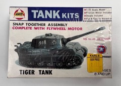 Lot of 3 AHM Tiger Tank & Assault Gun & Type-4 Model Kits Snap Together 1/72 NEW