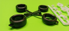 1966 Malibu SS 1/24 Revell Big Little Drag Tires Chrome Centerline Rims Wheels
