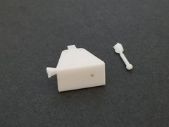 TRAILER HITCH & PIN / BALL from 53 Ford F100 Hauler AMT 1:25 Model Kit