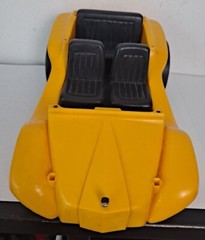 Hawk Model Co Dune Buggy, 9″ Plastic Model Snap Together Kit, Two Seater, Yellow