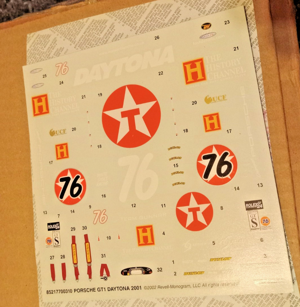 Porsche GT-1 EVO, Daytona 2001 1/24 scale Kit #2177 Pack #812 “READ DESC”!!!!!!