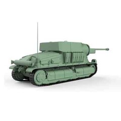 SSMODEL SS87662 1/87 HO Scale Railway Kit France Somua S-35 CA Tank Destroyer