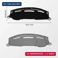 Dash Cover for 2009-2018 Dodge Ram 1500 2500 3500 Non Slip Dashboard Mat KUST