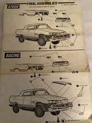 Vintage Annual AMT 1964 Buick Wildcat Ht Model Kit Instructions Sheet Only