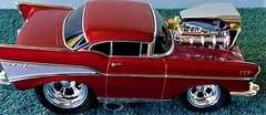 Chevrolet57Chevy1957Drag Race Car Dragster Custom Built Metal Model55