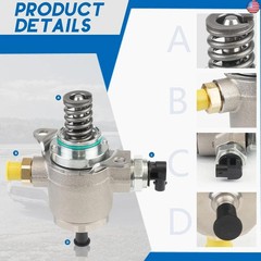 High Pressure Fuel Pump Compatible with Audi A4 A5 A6 Q5 TT 2009-2017 replace