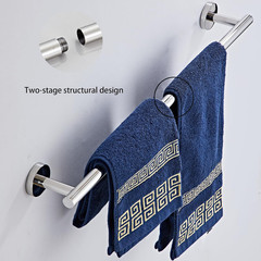Chrome Bathroom Hardware Set 5 Piece with Towel Racks for Bathroom, SUS304 Stain