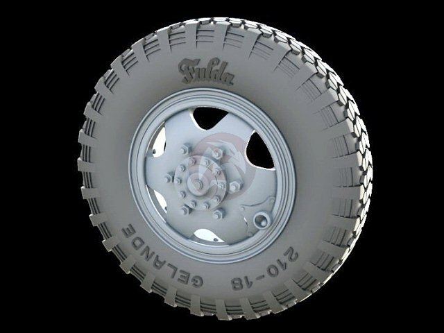 Panzer Art 1/35 Sd.Kfz.232 (8-Rad) Road Wheels (Early Gelande) (9 pcs.) RE35-275